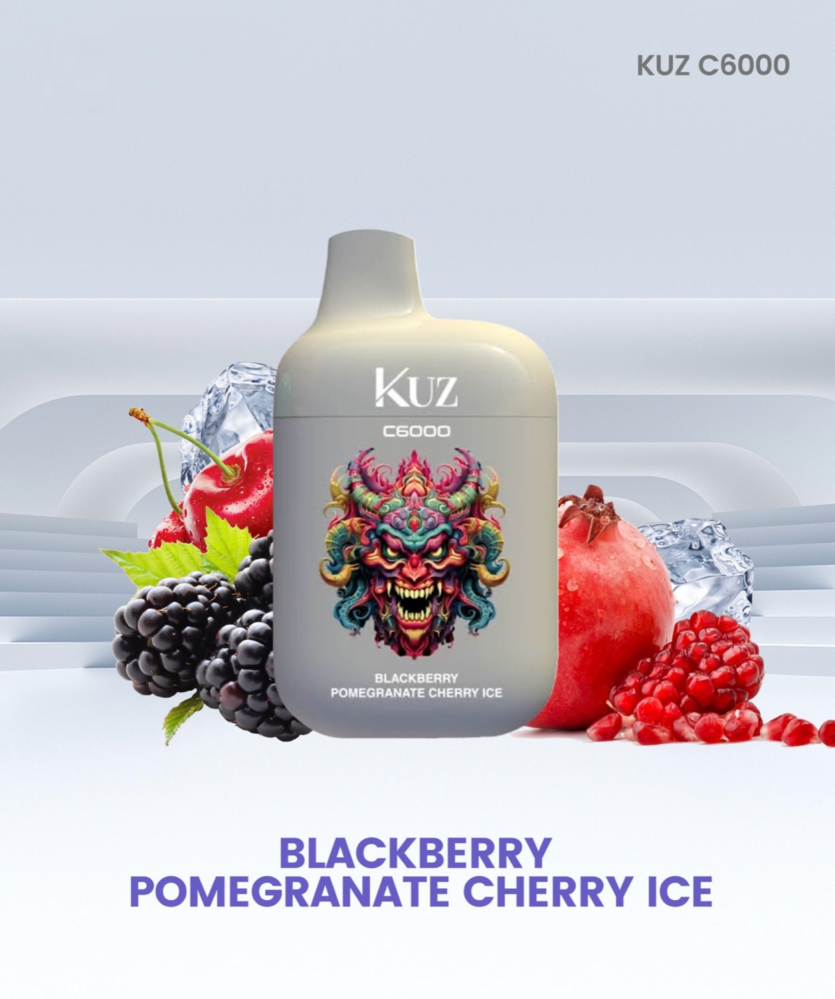 Kuz 6000 BLACKBERRY POME CHERRY ICE